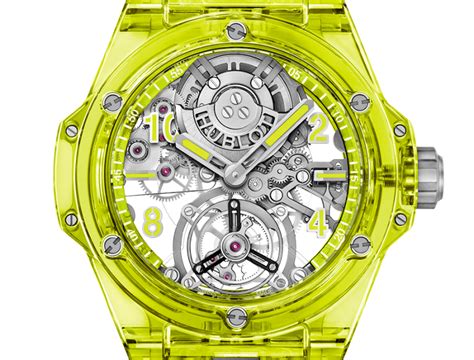 hublot yellow neon saxem|Hublot neon saxem.